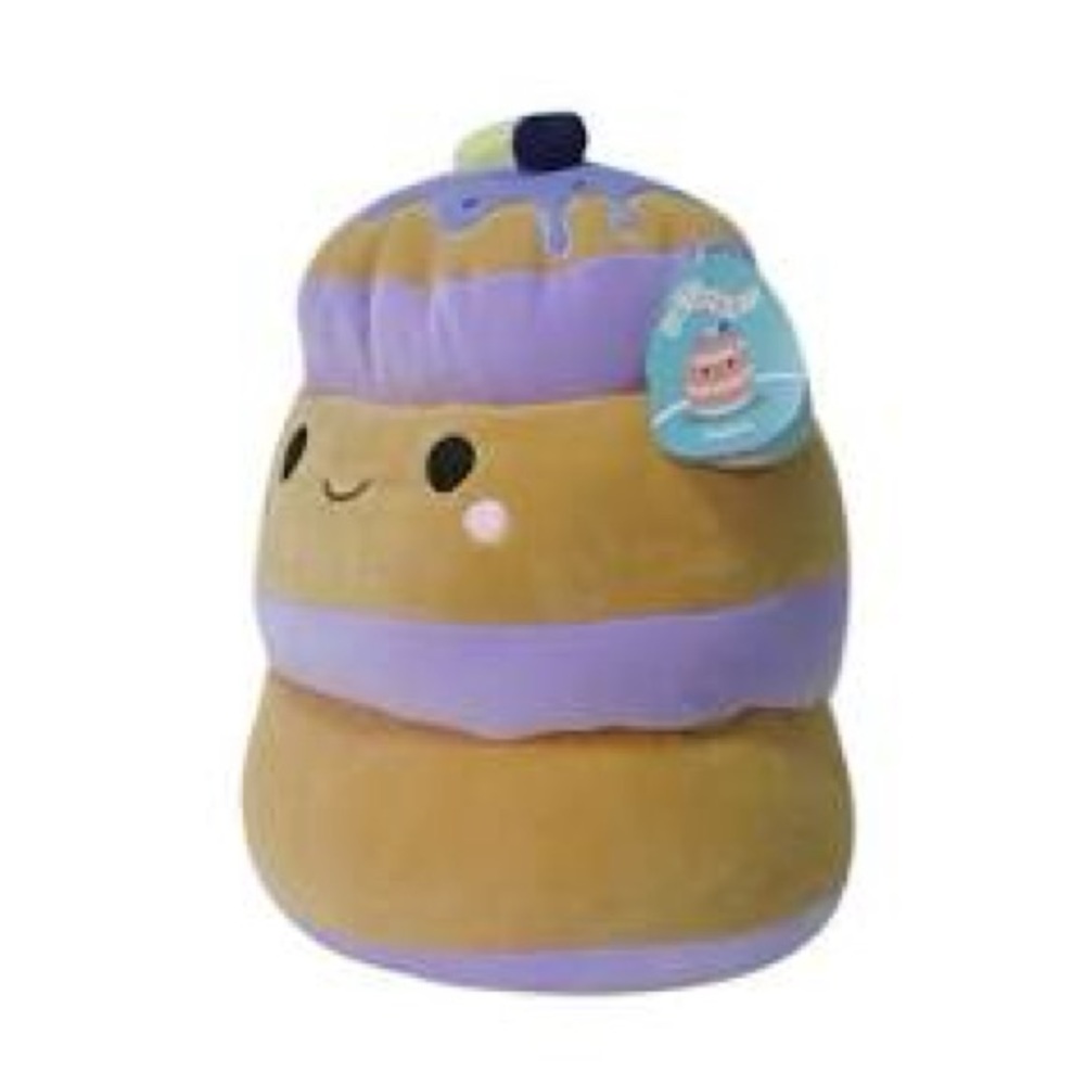 *RARE EXCLUSIVE Squishmallow PADEN the Blueberry Pancake Stack NWT  16" inch Toy - Picture 3 of 7